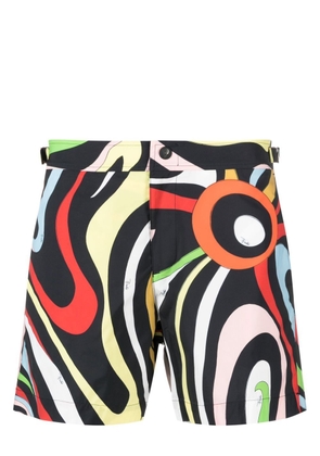 PUCCI Marmo-print swim shorts - Black