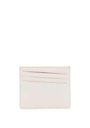 Maison Margiela four-stitch leather card holder - White