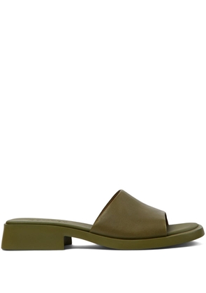 Camper Dana open-toe leather mules - Green