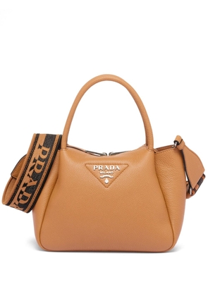 Prada small leather tote bag - Brown