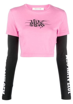 1017 ALYX 9SM logo-print cotton T-shirt - Pink