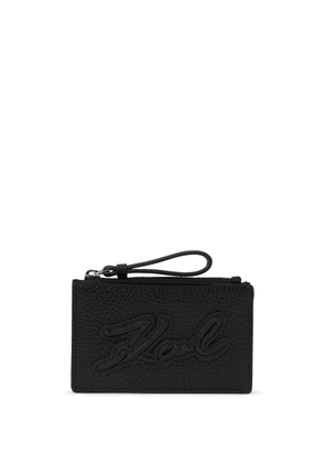 Karl Lagerfeld Ikonik Monogram Choupette wallet - Black