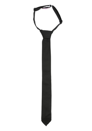 Valentino Garavani pointed-tip wool-silk tie - Black