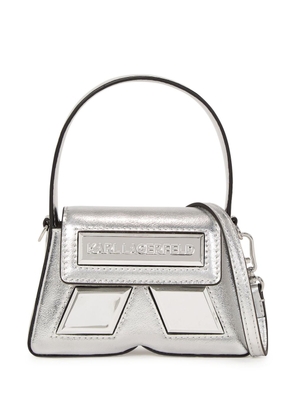Karl Lagerfeld Ikonik Monogram shoulder bag - Silver