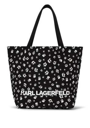 Karl Lagerfeld Ikonik Choupette reversible tote bag - Black