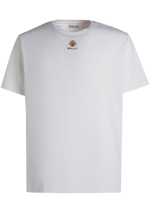 Bally logo-embroidered crew-neck T-shirt - White