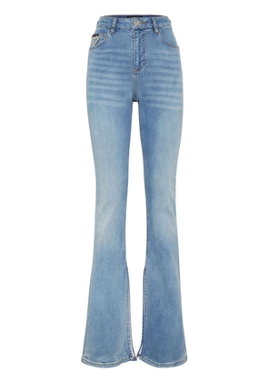 Philipp Plein Heart high-rise flared jeans - Blue