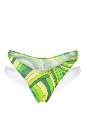 PUCCI Iride-print bikini briefs - Green