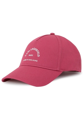 Karl Lagerfeld RSG logo-print baseball cap - Pink