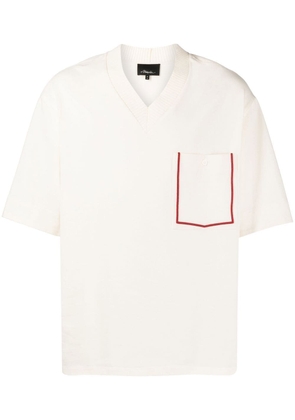 3.1 Phillip Lim contrast-trim T-shirt - White