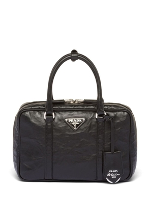 Prada medium leather tote bag - Black