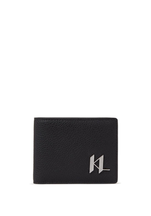 Karl Lagerfeld K/Plak bi-fold leather wallet - Black