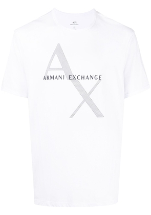 Armani Exchange logo-print T-shirt - White