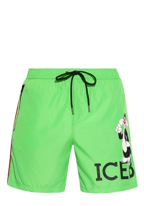 Iceberg x Looney Tunes swim shorts - Green