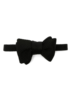 TOM FORD patterned-jacquard bow tie - Black