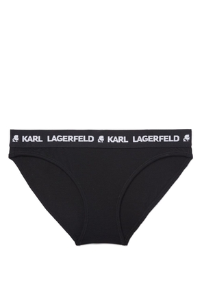 Karl Lagerfeld logo-waistband briefs - Black