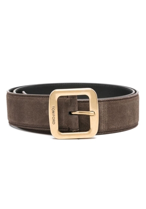 TOM FORD leather buckle belt - Brown