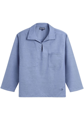 Vilebrequin long-sleeve wool shirt - Blue