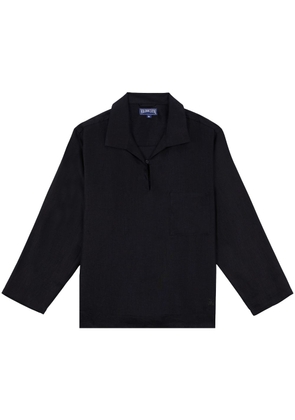 Vilebrequin long-sleeve linen shirt - Black