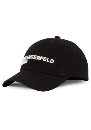 Karl Lagerfeld Jeans logo-embroidered baseball cap - Black