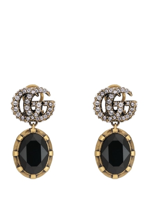 Gucci Crystal-Embellished Double G Earrings