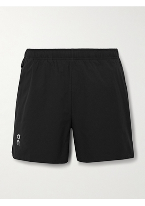 ON - Essential Straight-Leg Recycled-Shell Running Shorts - Men - Black - S