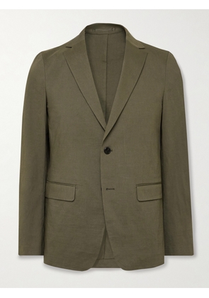 Theory - Clinton Slim-Fit Good Linen Suit Jacket - Men - Green - UK/US 36
