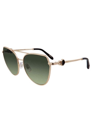 Chopard Green Butterfly Ladies Sunglasses SCHC87S 594X 60