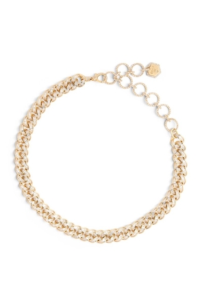 Shay Yellow Gold And Diamond Baguette Essential Link Necklace