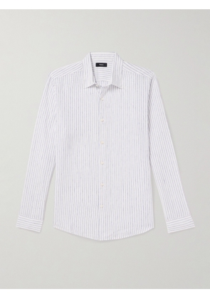 Theory - Irving Striped Linen Shirt - Men - White - S
