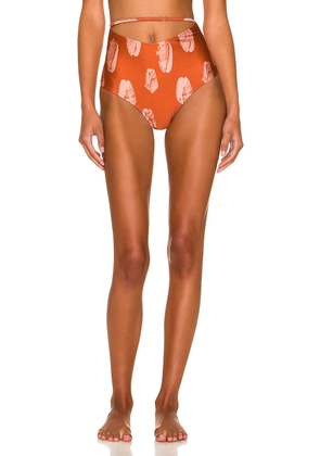 Shani Shemer Vero Bikini Bottom in Shells - Burnt Orange. Size XS (also in ).