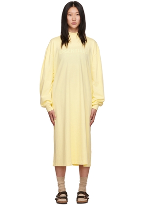 Fear of God ESSENTIALS Yellow Long Sleeve Midi Dress