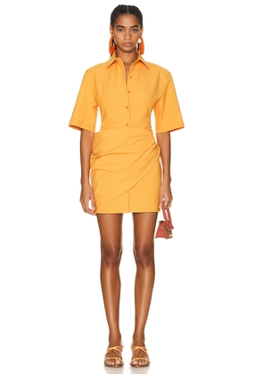 JACQUEMUS La Robe Camisa in Orange - Orange. Size 36 (also in ).