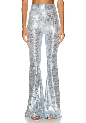 The New Arrivals by Ilkyaz Ozel Colette Wide Leg Pant in Blue Sequin - Baby Blue. Size 34 (also in ).
