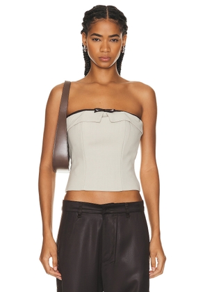 Mimchik Tube Top in Cream - Light Grey. Size S (also in ).