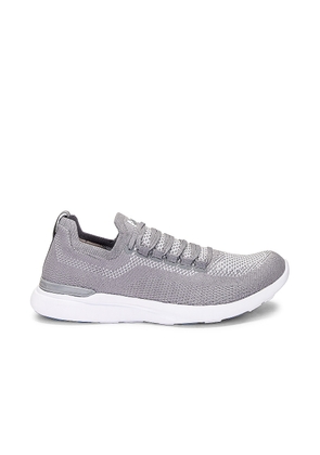 APL: Athletic Propulsion Labs Techloom Breeze Sneaker in Cement & White - Grey. Size 9 (also in ).