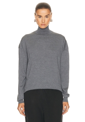KHAITE Delilah Sweater in Sterling - Grey. Size M (also in S, XS).