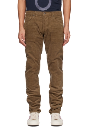 TOM FORD Tan 12 Waves Trousers