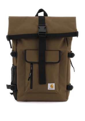 'phillis recycled technical canvas backpack - OS Marrone