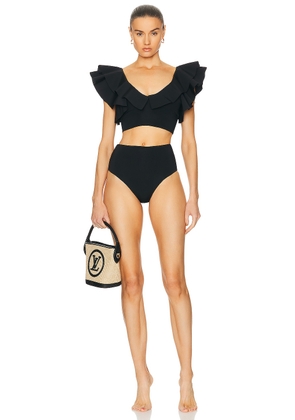 Maygel Coronel Mila Bikini Set in Black - Black. Size all.