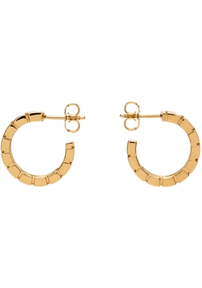 Versace Gold Greca Hoop Earrings