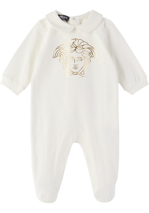 Versace Baby White Medusa Jumpsuit