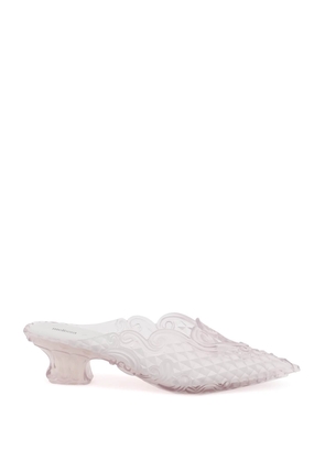 melissa mules in scented pvc - 38 Bianco