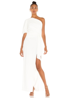 Amanda Uprichard Bexley Maxi Dress in White. Size L, S, XS.