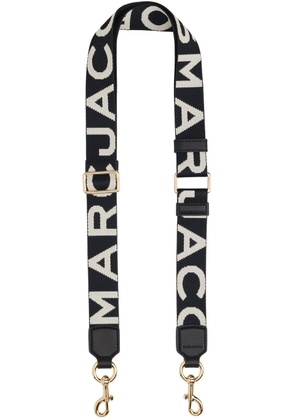 Marc Jacobs Black & White 'The Thin Logo Webbing' Shoulder Strap