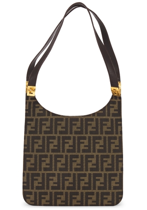 fendi Fendi Zucca Canvas Shoulder Bag in Brown - Brown. Size all.