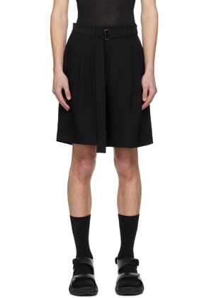 ATTACHMENT Black Belted Shorts