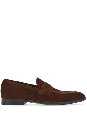 Ferragamo penny-slot leather loafers - Brown