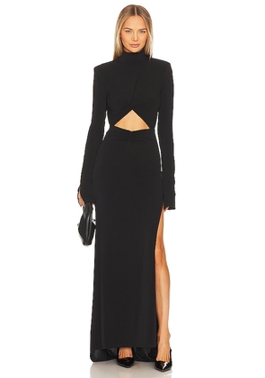 The Andamane Olivia Gown in Black. Size 40, 44.