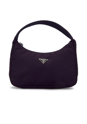 FWRD Renew ESG Luxury Prada Mini Hobo Bag in Purple.